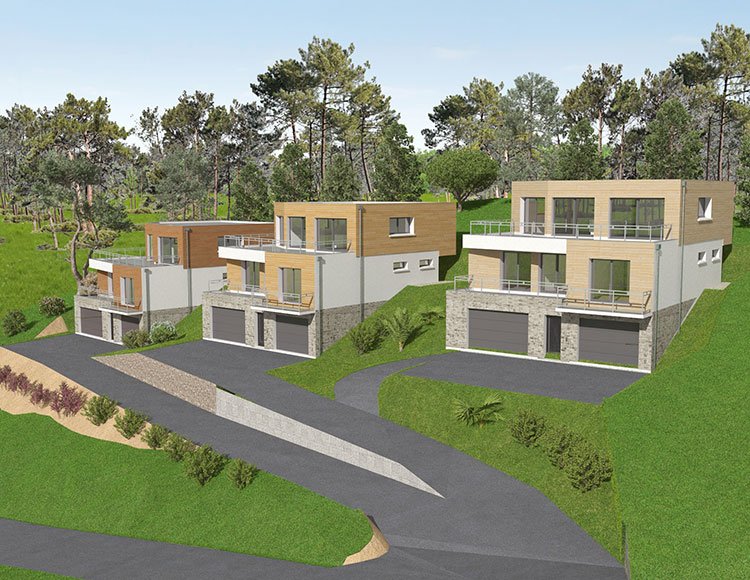 3 maisons contemporaines au Cap de Carteret